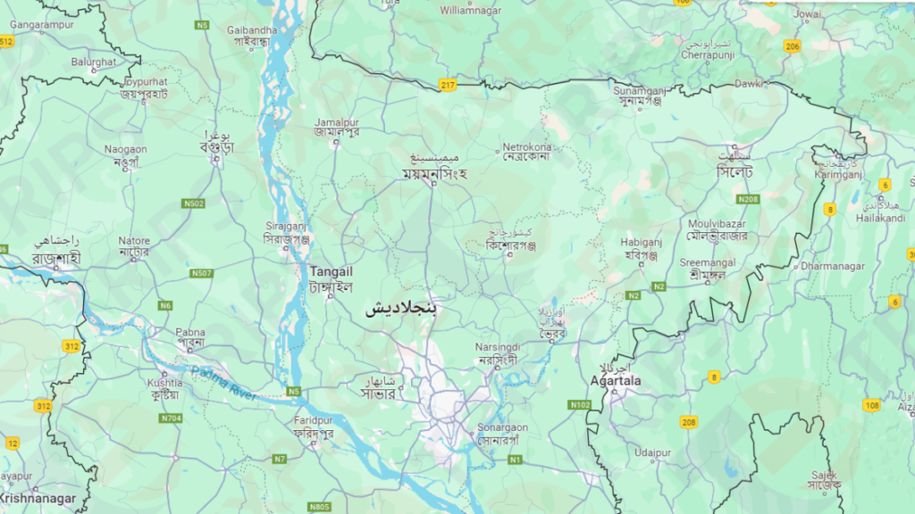 خريطة بنغلاديش